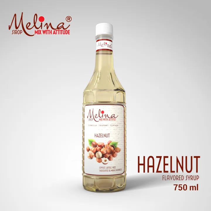 Hazelnut cold coffee with Melina syrup