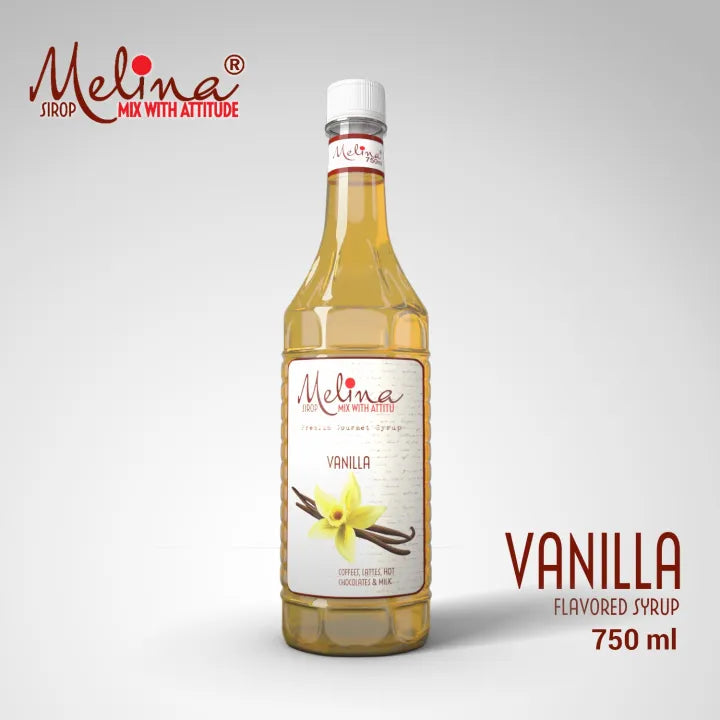 Iced Spanish latte with vanilla syrup