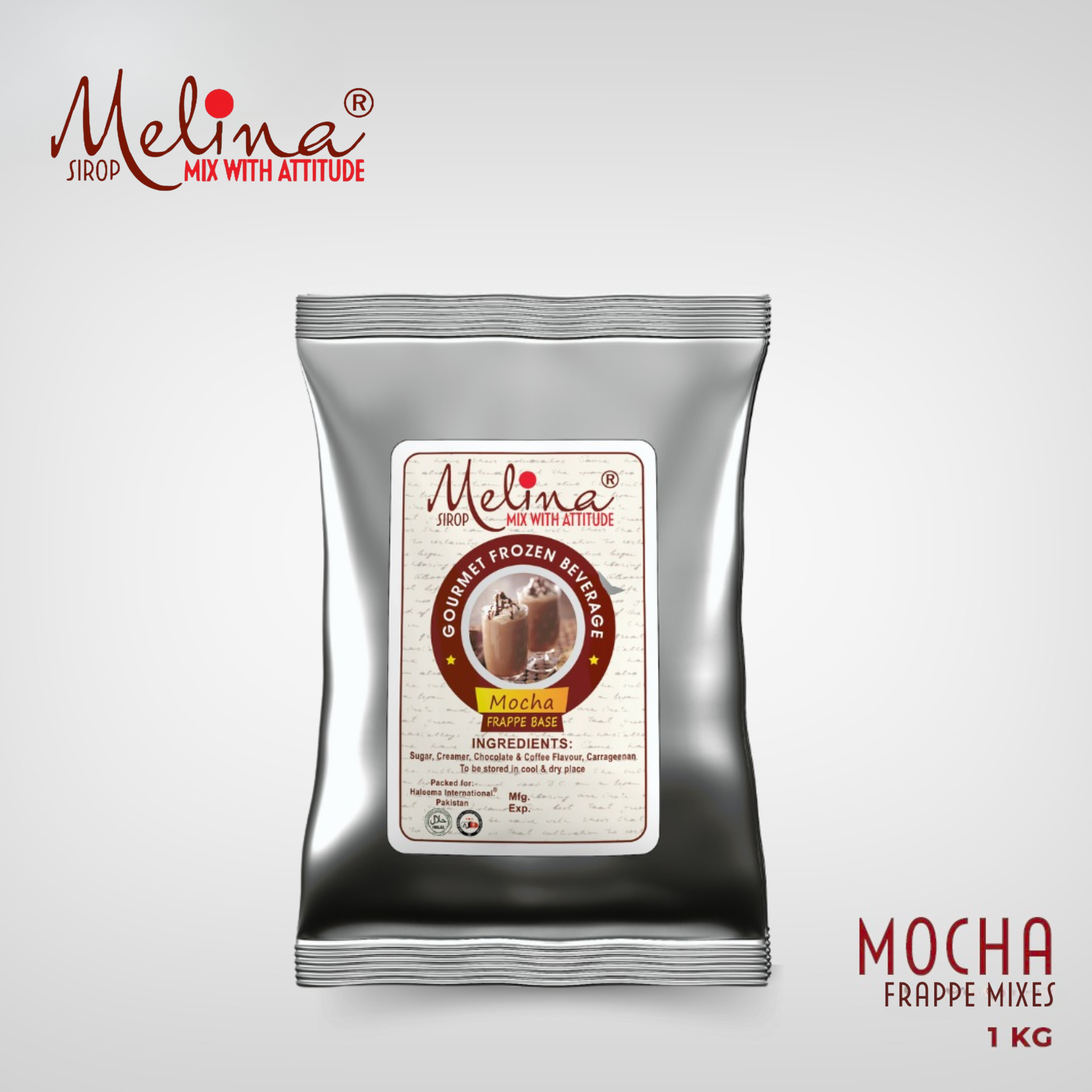 Melina® Mocha Frappé Powder for Café Style Frappés & Iced Coffee – 1 KG