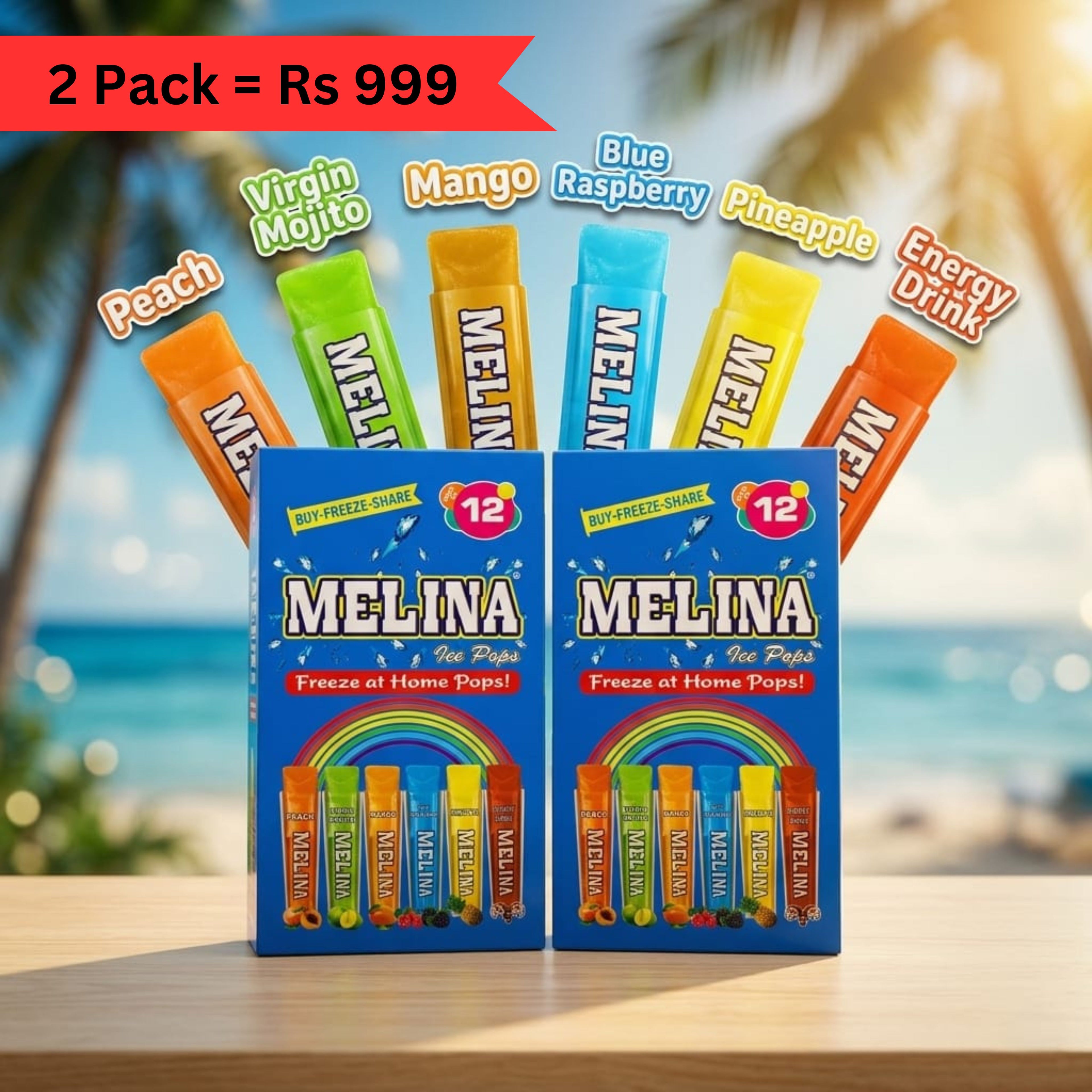 MELINA Freezing Pops Bundle – 6 Flavors | Save 20%