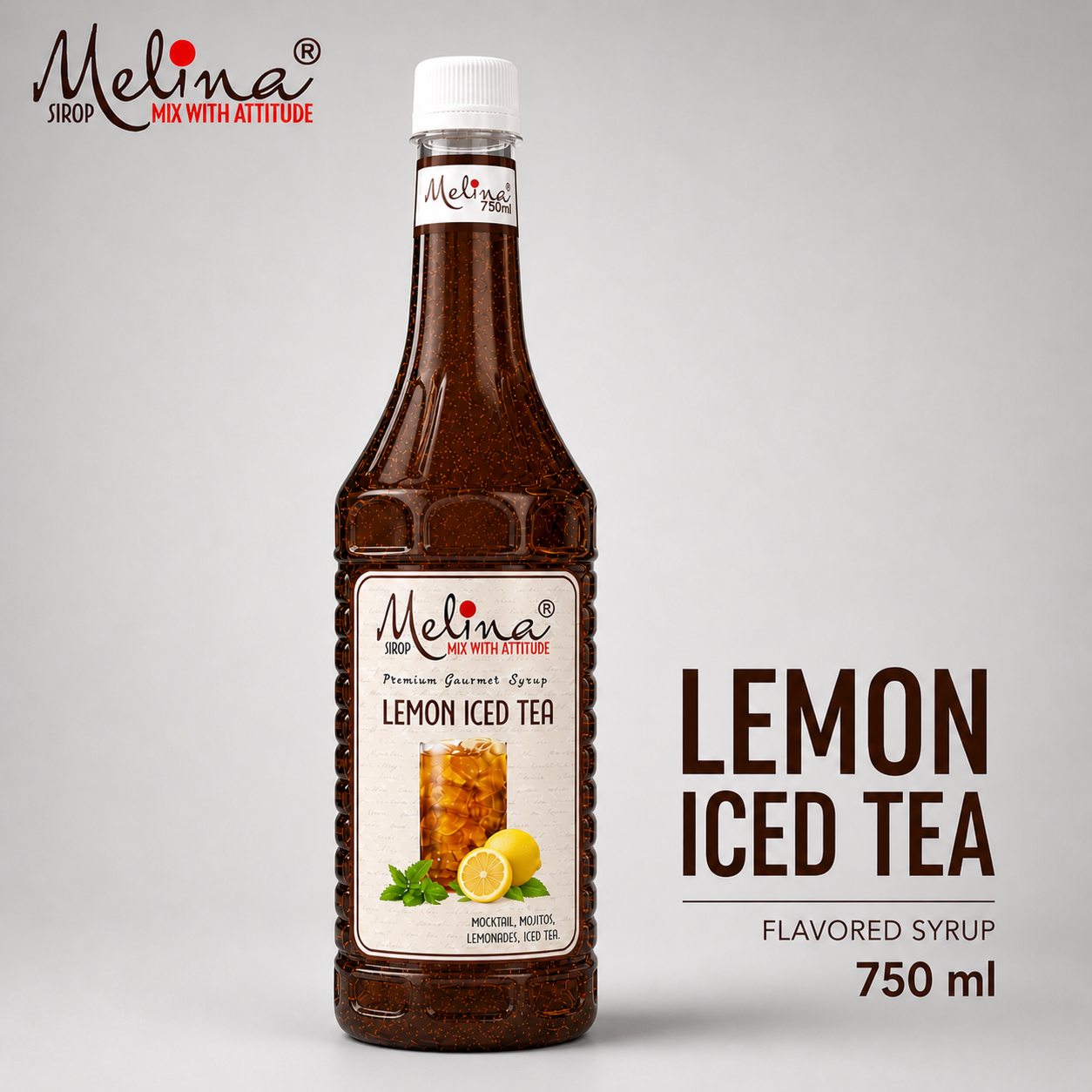 Lemon Iced Tea Flavored Syrup - 750Ml
