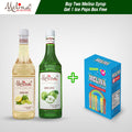 Lemon Lime + Green Apple Flavored Syrup with Free Ice Pop Pack