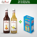 Caramel + Vanilla Coffee Flavored Syrup with Free Ice Pop Pack