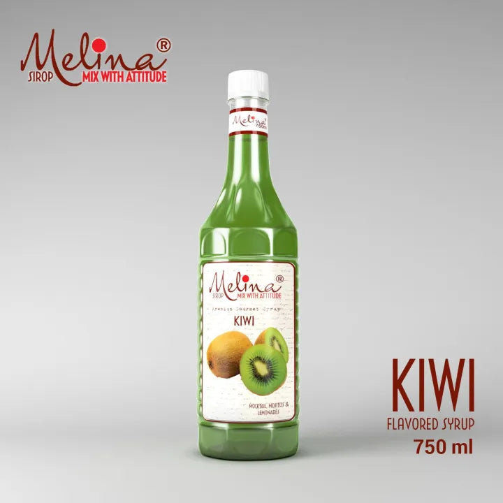 Melina® Kiwi Syrup for Mocktails, Sodas & Fresh Drinks – 750ml