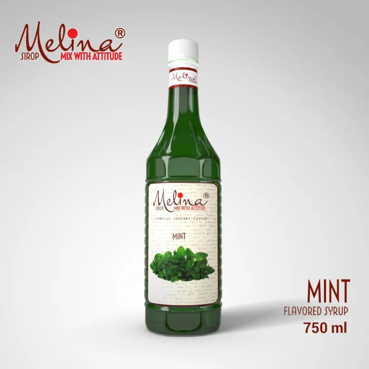 Melina® Mint Syrup for Mojitos, Mocktails & Sodas – 750ml