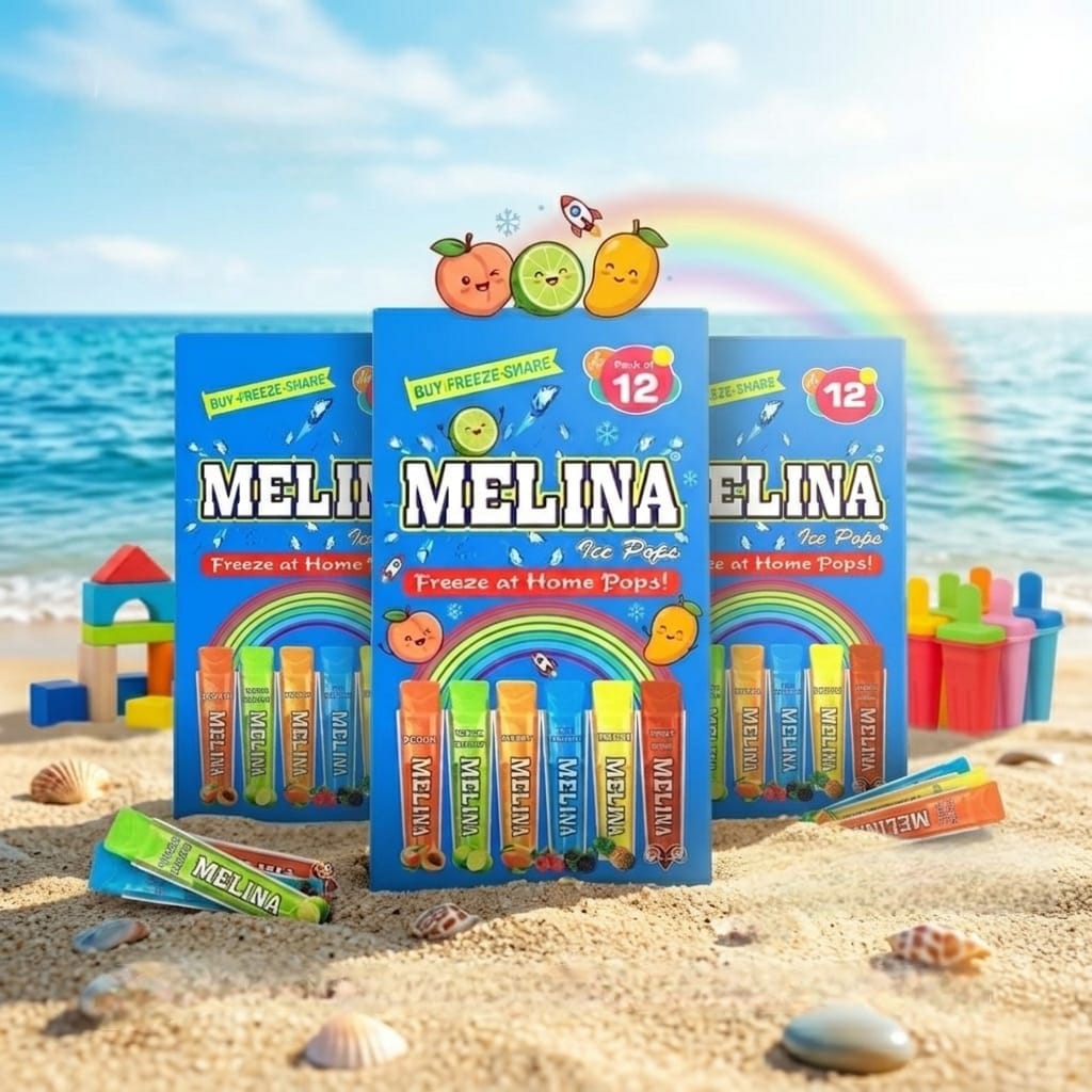 Melina® Freezing Pops Bundle – 6 Flavors Pack of 12 | Save 20%