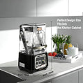 CRANDDI K80 Commercial Blender – 2200W Quiet Blender with Soundproof Shield, 52oz