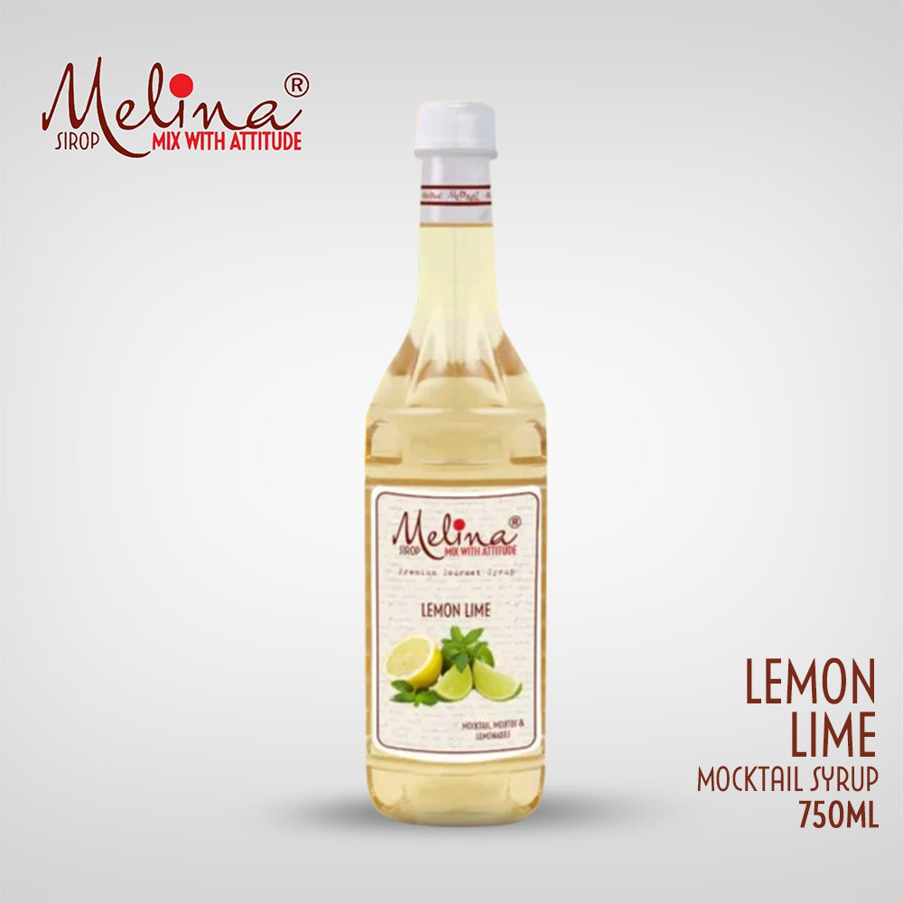 Melina® Lemon Lime Syrup for Mojitos, Margaritas & Mocktails – 750ml
