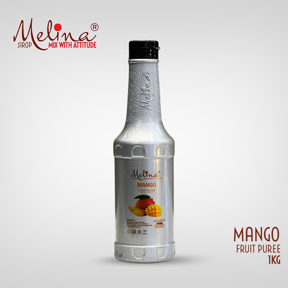 Melina® Mango Fruit Puree for Smoothies, Frappés & Milkshakes – 1 KG