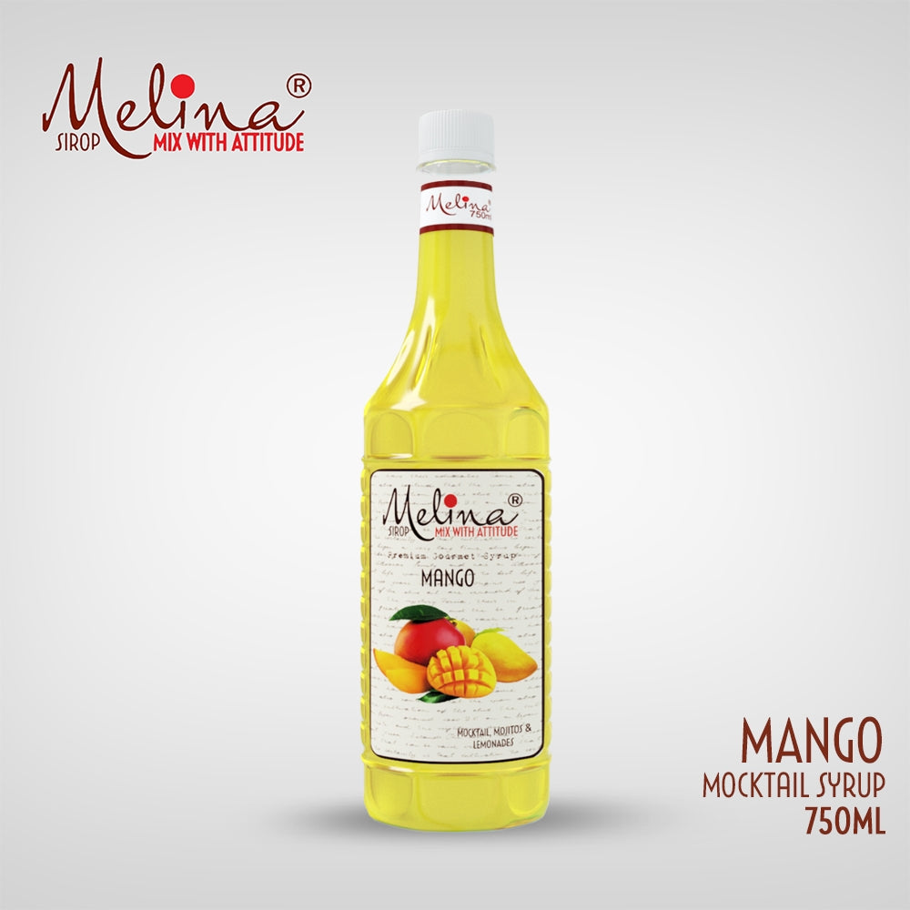Melina® Mango Syrup for Mocktails, Coladas & Sodas – 750ml